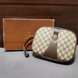Authentic Vintage Gucci Wristlet with Original Box